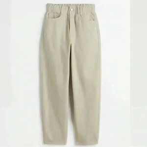 H&M High Waist Twill Trousers Size 6